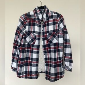 Women's Sherpa Lined Plaid Shirt